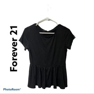 🌟3 for 25 Bundle!🌟 forever 21 Basic Peplum Top